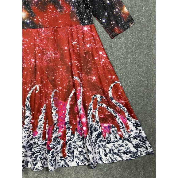 Rosegal Galaxy Fit & Flare Dress Women Size US 18 Stretch 3/4 Sleeve NWT - Picture 12 of 15